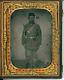 Civil War 1/4 Plate Tintype Union Private Killed In Action At Antietam