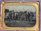 Civil War 1/4 Tintype Of An Outdoor Camp Scene