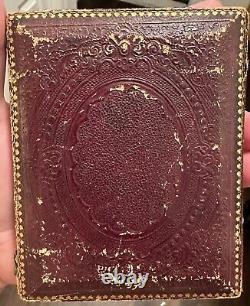Civil War 1/4 US Artillery Musician Tintype Photo
