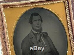 Civil War 1/6 TinType Photo Charles T Richardson Virginia Confederate Surgeon