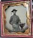 Civil War 1/6 Tintype Of Seated Soldier With Unique Tassel