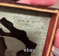 Civil War 1/6th Ruby Ambrotype Armed Soldier Mississippi Rifle & Bayonet ID'D