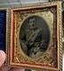 Civil War 1/9 Tintype Photo Of Officer With Sash