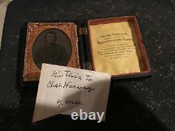 Civil War 5th Tenn Cavalry ID Soldier Tintype Photograph Original 1/9th plate