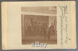 Civil War Albumen Alexander M McCook & Staff Autographed