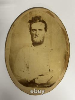 Civil War Albumen ID'd Confederate James Wash Davidson 8th Kentucky Infantry CSA