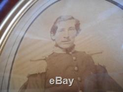 Civil War Albumen Photograph of H. Copp 46 Mass Rare Charlestown Boston Buckle