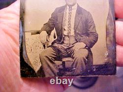 Civil War Ambrotype & Tintype 2 Photographs Soldier withTax Stamp, Wife Ambrotype Civil War Ambrotype & Tintype 2 Photographs Soldier withTax Stamp, Wife Ambrotype