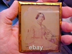 Civil War Ambrotype & Tintype 2 Photographs Soldier withTax Stamp, Wife Ambrotype