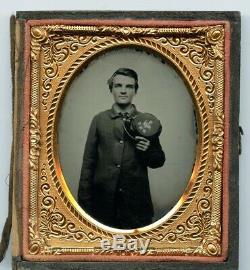 Civil War Ambrotype of New Hampshire Vol. Who died of disease in winter camp
