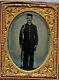 Civil War Armed Photo Ruby Ambrotype Indiana George Current Withobit Quarter Plate
