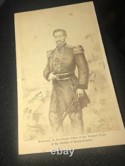 Civil War Army General Wm Starke Rosecrans CDV Military Photo Bueford Litho VTG