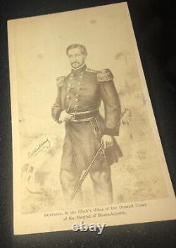 Civil War Army General Wm Starke Rosecrans CDV Military Photo Bueford Litho VTG