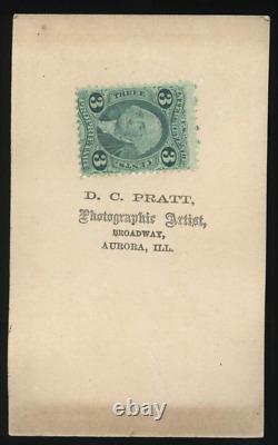 Civil War Boys 36th Illinois Infantry Musicians 1860s CDV Photo Tax Stamp