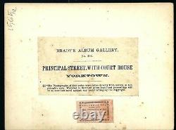 Civil War Brady Album Gallery Card View of Principle Street Yorktown Va 1862