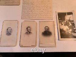 Civil War Brady CDV's Capt. Zenas Bliss, 28th US Colored Troops, Kit Bag, Letter