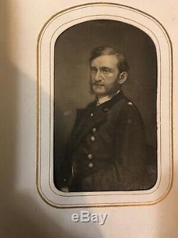 Civil War CDV Album Loaded 3 Identified Soldiers KILPATRICK Cavalry Artillery