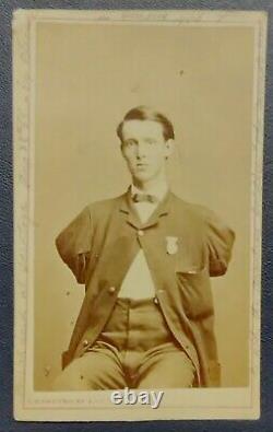 Civil War CDV Alfred Stratton Double-Amputee 147th NY Infantry wdd Petersburg VA