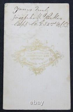 Civil War CDV Captain Joseph Parker 32nd US COLORED INFANTRY Philadelphia PA