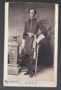 Civil War CDV Captain William E Kuhn of Peoria Illinois 47th Il Vols