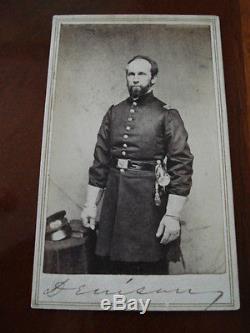 Civil War CDV Chaplain Frederic Denison 1st Rhode Island Cavalry & 3rd Hvy Art