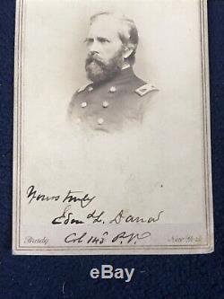 Civil War CDV Col Edmund L. Dana 143th Pennsylvania Volunteers by Mathew Brady