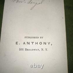 Civil War CDV General Franz Sigel Published By E. Anthony, New York
