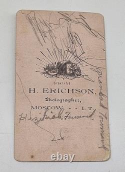 Civil War CDV Identified Union Soldier Hezekiah Townsend Military Uniform Beard