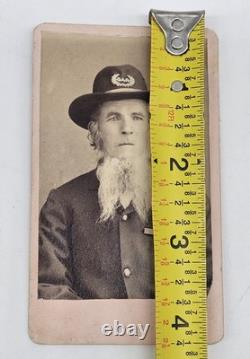 Civil War CDV Identified Union Soldier Hezekiah Townsend Military Uniform Beard
