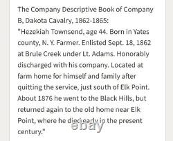 Civil War CDV Identified Union Soldier Hezekiah Townsend Military Uniform Beard