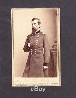Civil War CDV Maj Lewis Wallace Great Image with E&H. T. Anthony Backmark