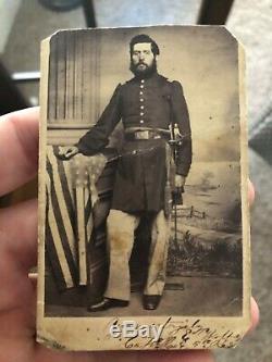 Civil War CDV Pennsylvania Officer WIA