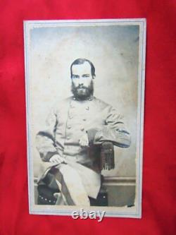 Civil War CDV Photo 7th Georgia Calvary Confederate Officer E. C. Anderson