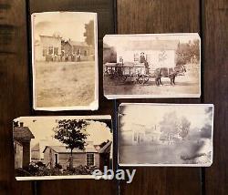 Civil War CDV Photo Lot Outdoor Street Scenes Buildings African American 1860s