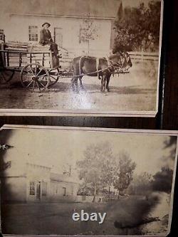 Civil War CDV Photo Lot Outdoor Street Scenes Buildings African American 1860s