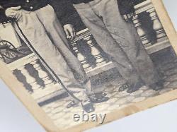Civil War CDV Photo Two Soldiers Hand On Shoulder By John Holyland Washington DC