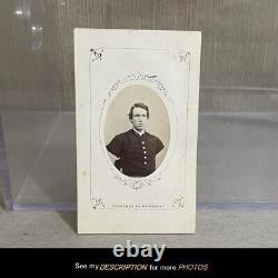 Civil War CDV Photograph Double Amputee Soldier Alfred Stratton Co G 147 NY Inf