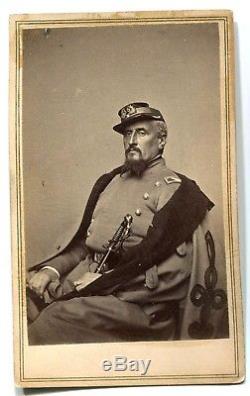 Civil War CDV Photograph of Regis de Trobriand, 55th NY, Fought at Gettysburg