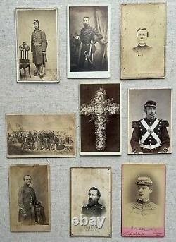 Civil War CDV Photos, and others (9 items from estate sale) Geo. D. Wells, etc