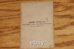 Civil War CDV Soldier With Rifle Alexandria Virginia Photo Photographer Bowdoin