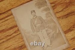 Civil War CDV Soldier With Rifle Alexandria Virginia Photo Photographer Bowdoin