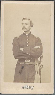 Civil War CDV Union Captain Ezra Palmer Gould of Cambridge, 24th/55th/59th Mass