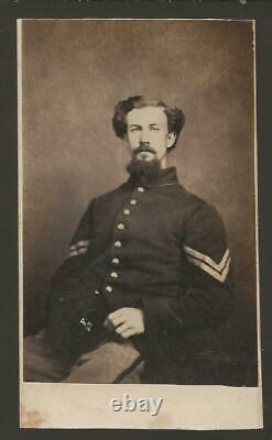 Civil War CDV Union Corporal Edward C Nash 52nd Mass Vols