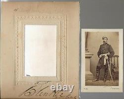 Civil War CDV Union General & Autograph Louis Blenker