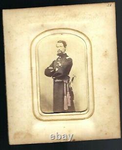Civil War CDV Union Lt John H Chase 1st Md Infantry US, WIA/POW