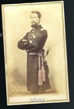 Civil War CDV Union Lt John H Chase 1st Md Infantry US, WIA/POW