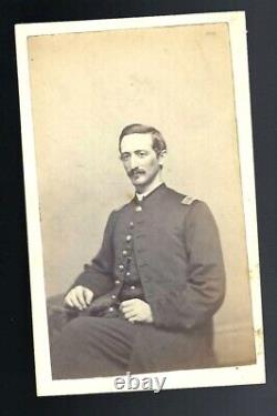 Civil War CDV Union Lt William H Haynes 2nd/7th Connecticut, WIA James Island