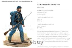 Civil War CDV Union Private 107th Pennsylvania Infantry NY State Jacket and Kepi