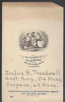 Civil War CDV Union Surgeon Joshua B Treadwell 45/5/62/54th Mass Vols