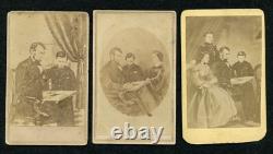 Civil War CDV of Abraham Lincoln and Family Mary Todd and Tad All three one bid